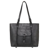 Montana West Genuine Leather Collection Concealed Carry Tote