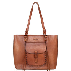 Montana West Genuine Leather Collection Concealed Carry Tote - Cowgirl Wear