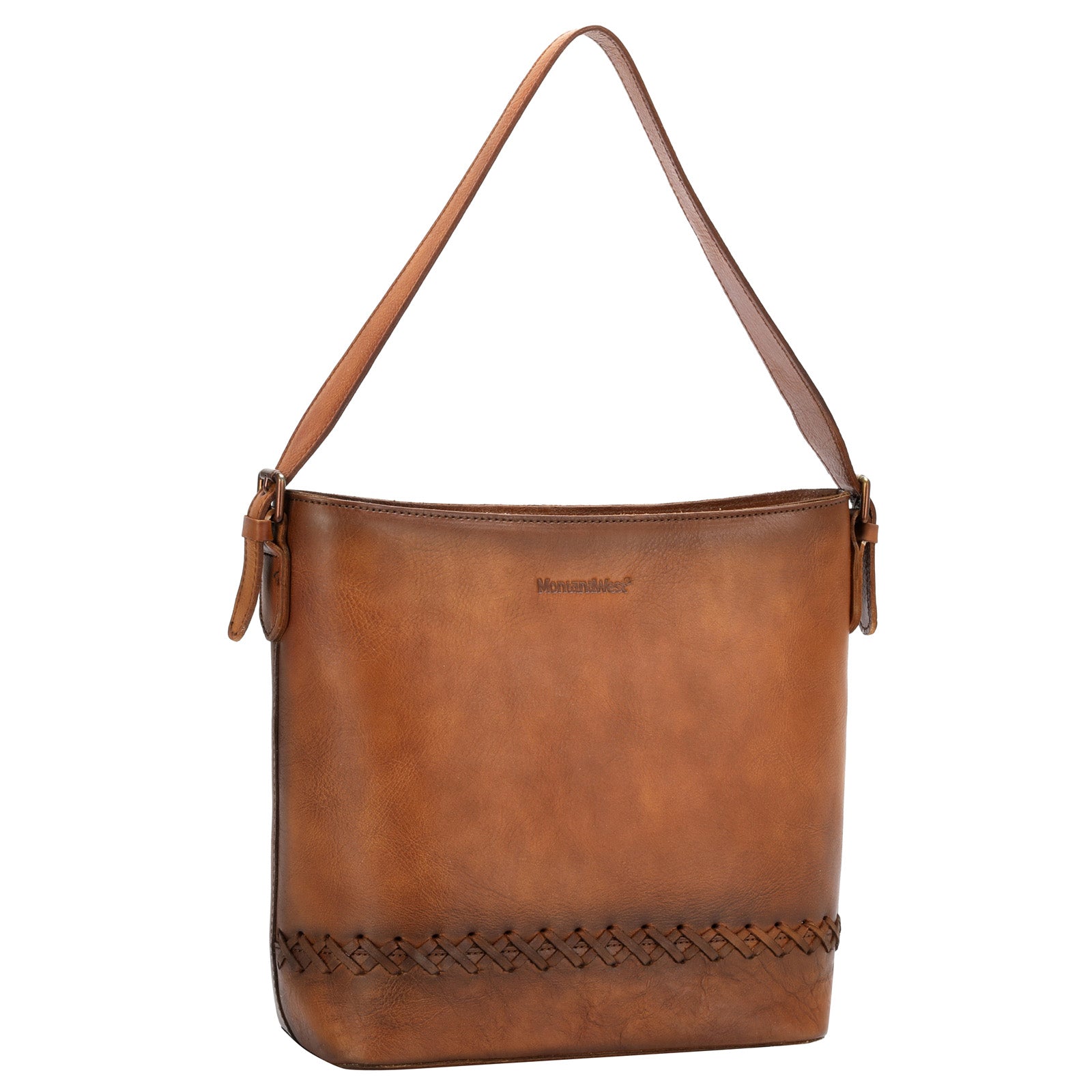 Montana West Genuine Leather Collection Concealed Carry Hobo - Cowgirl Wear