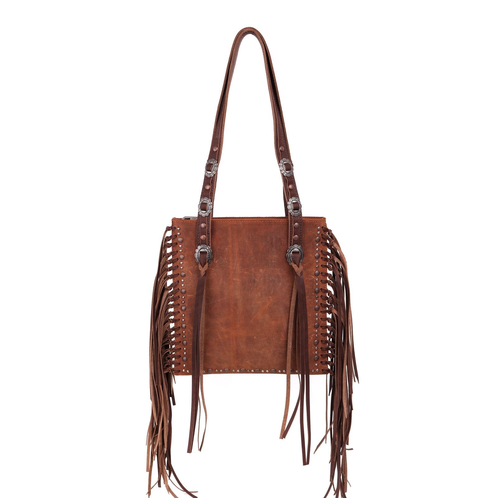 Genuine Leather Fringe Collection Concealed Carry Shoulder Bag - Cowgirl Wear