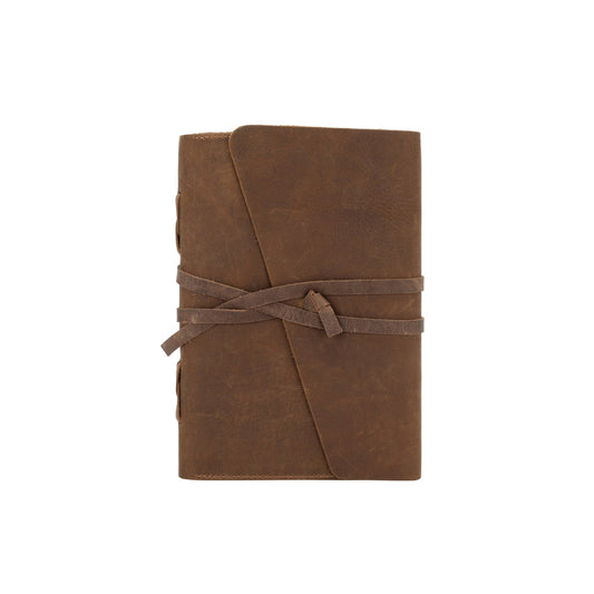 Montana West Western Vintage Genuine Leather Journal Notebook Handheld Size 6.5" x 9.25" (120 Sheets/240 Pages) - Cowgirl Wear