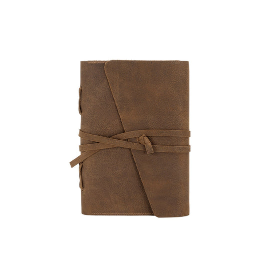 Montana West Western Vintage Genuine Leather Journal Notebook Handheld Size 6.5" x 9.25" (120 Sheets/240 Pages) - Cowgirl Wear