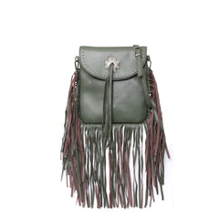 Montana West Fringe Genuine Leather Crossbody Bag - Cowgirl Wear