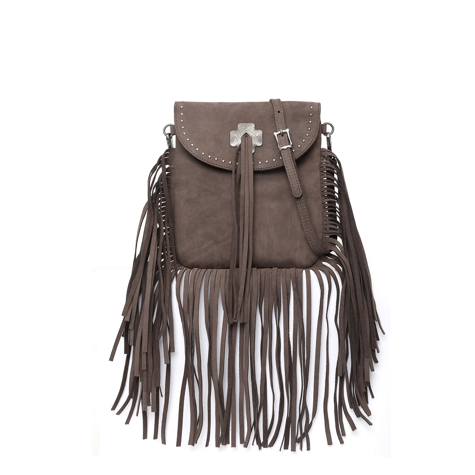 Montana West Fringe Genuine Leather Crossbody Bag - Cowgirl Wear