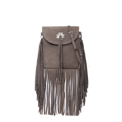 Montana West Fringe Genuine Leather Crossbody Bag - Cowgirl Wear