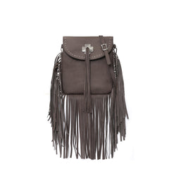 Montana West Fringe Genuine Leather Crossbody Bag - Cowgirl Wear