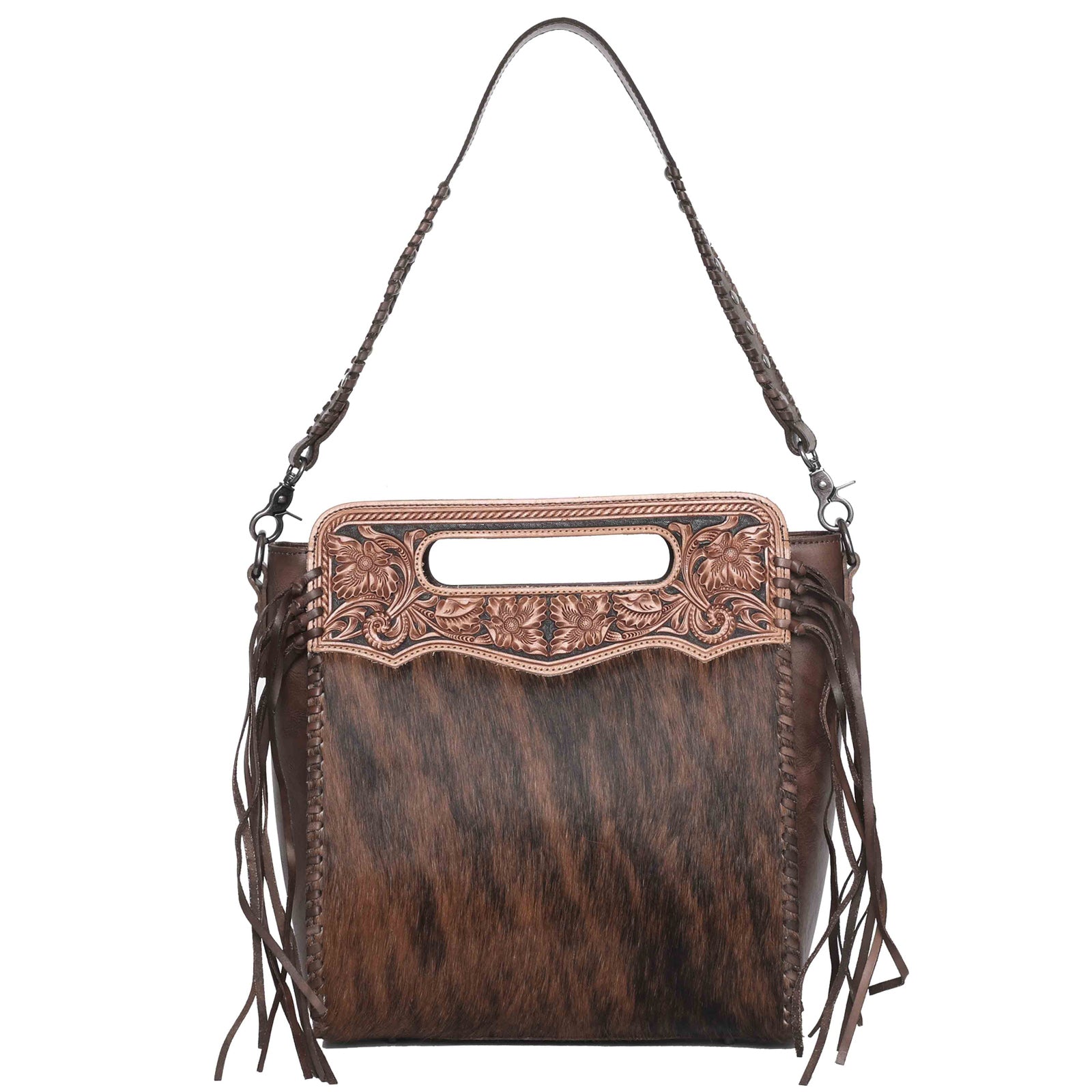 Montana West Western Tooled Hair-on Collection Concealed Carry Hobo - Cowgirl Wear