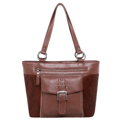 Montana West Genuine Leather Hair-On Cowhide Collection Tote - Cowgirl Wear