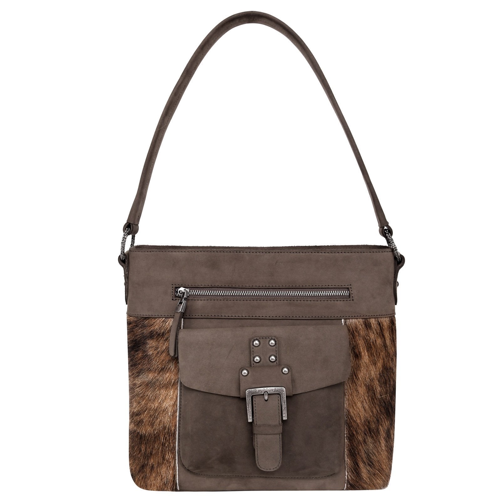 Montana West Genuine Leather Hair-On Cowhide Collection Hobo - Cowgirl Wear