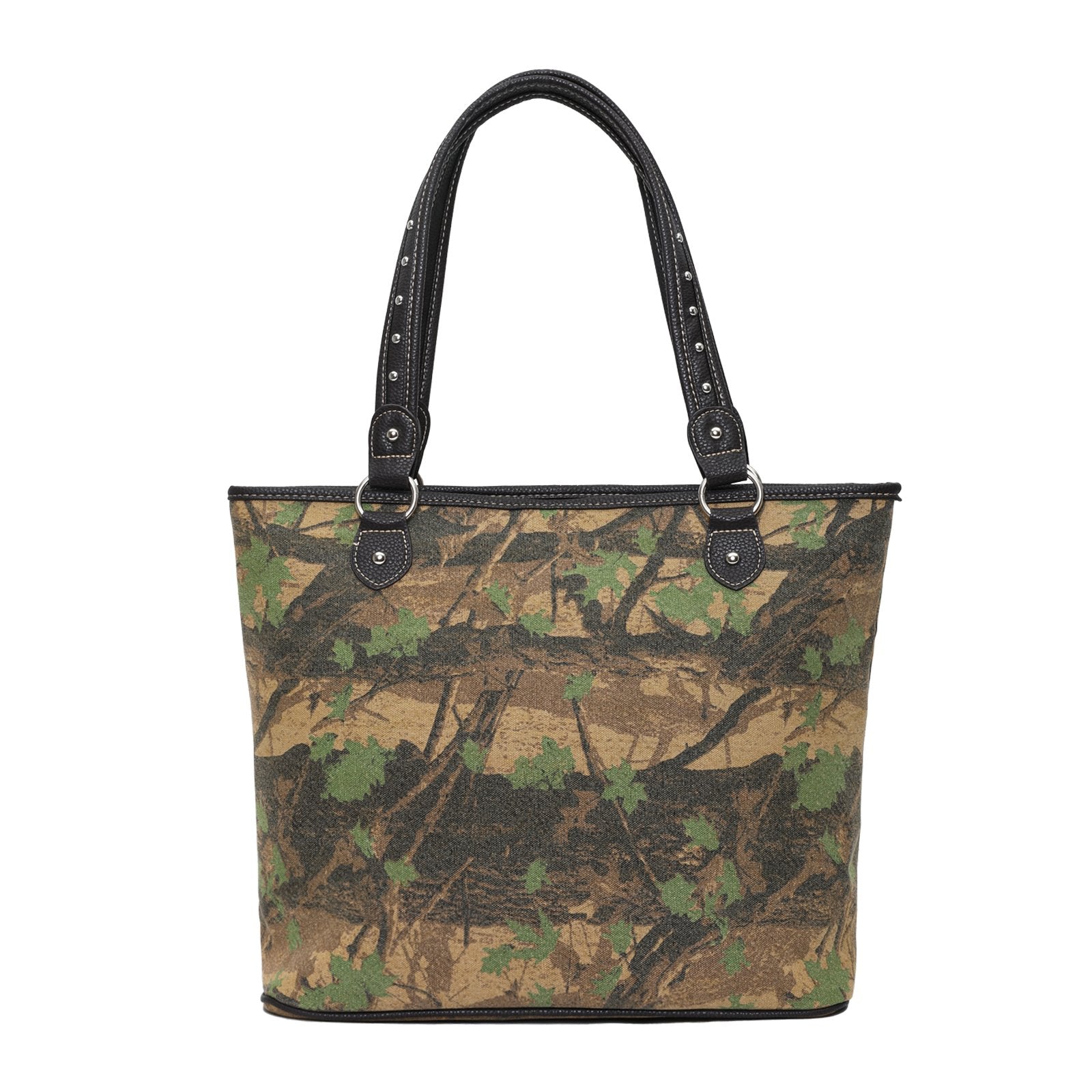Montana West Camo Print Canvas Tote with Clutch - Cowgirl Wear