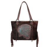 Trinity Ranch Hair-On Cowhide Indian Chief Collection Concealed Carry Tote