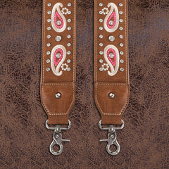 Montana West Western Guitar Style Paisley Crossbody Strap - Cowgirl Wear