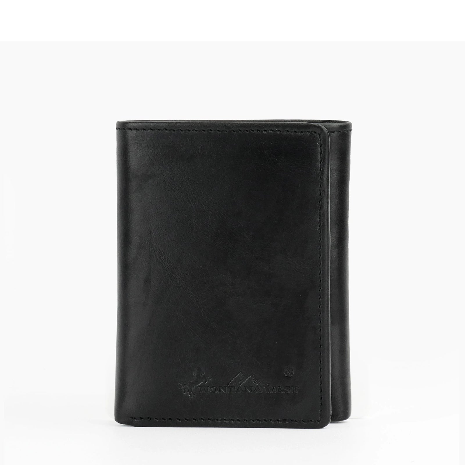 Genuine Leather Men's Tri-Fold Wallet - Cowgirl Wear