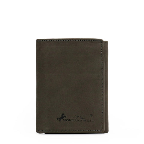 Genuine Leather Men's Tri-Fold Wallet - Cowgirl Wear