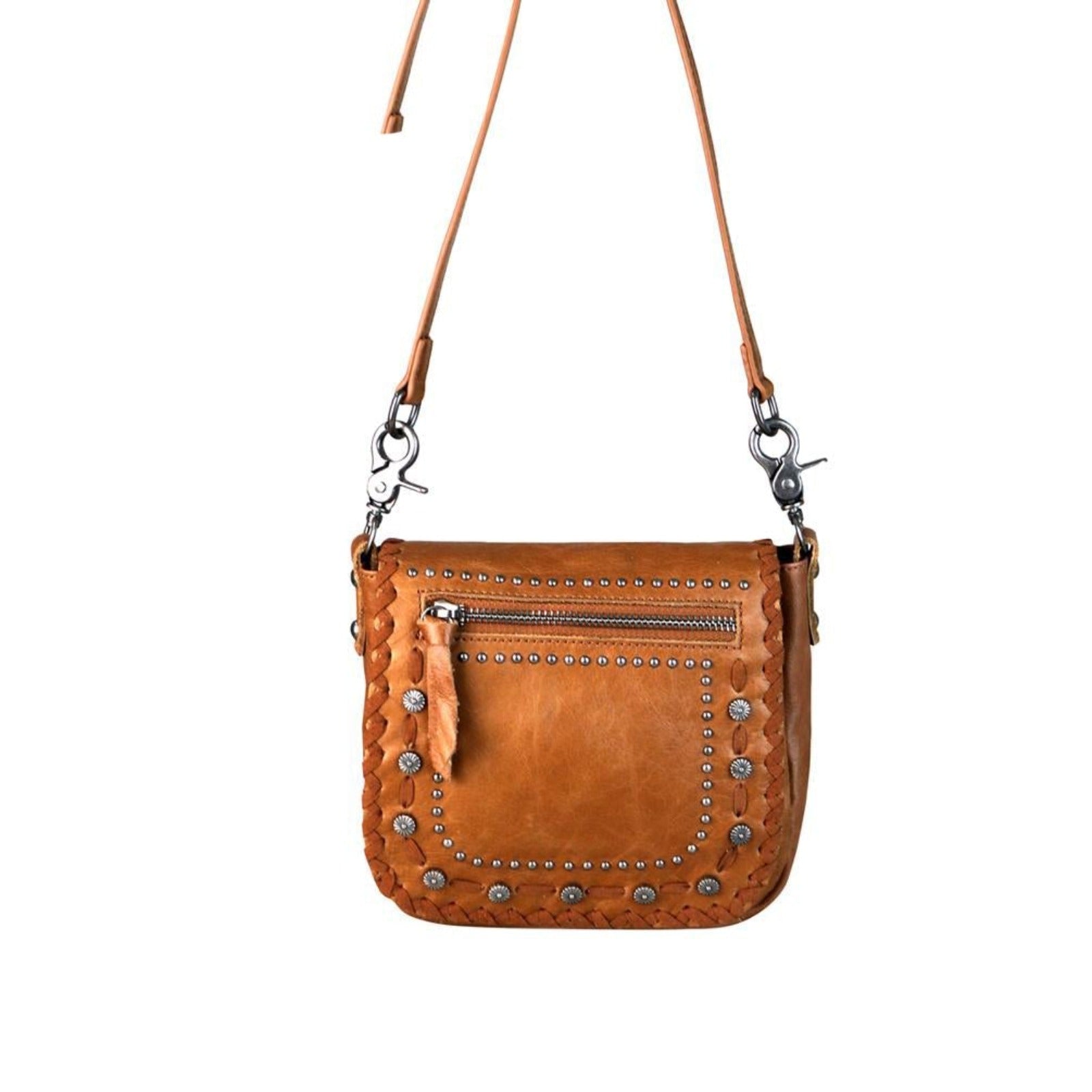 Montana West 100% Genuine Leather Collection Crossbody Bag - Cowgirl Wear