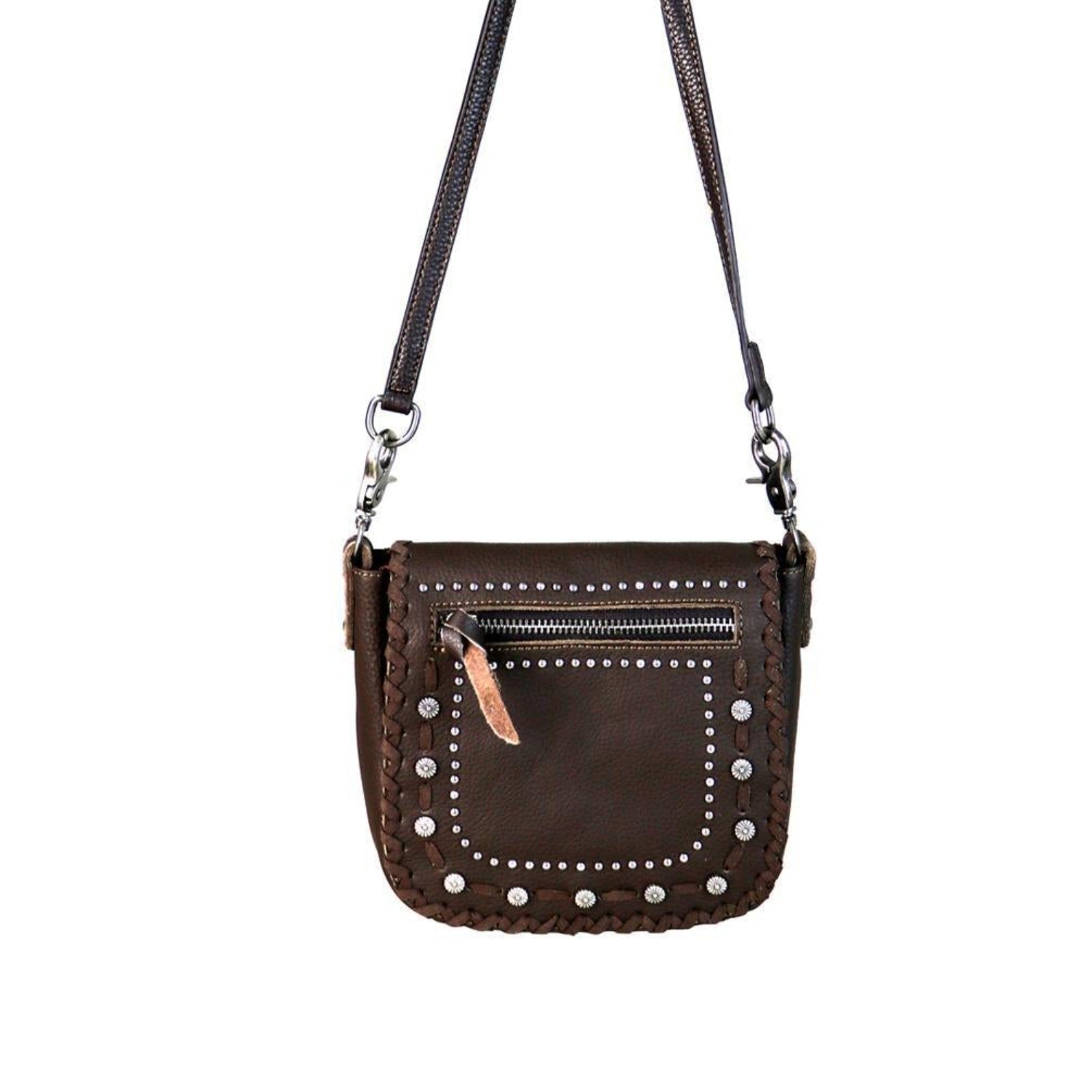 Montana West 100% Genuine Leather Collection Crossbody Bag - Cowgirl Wear
