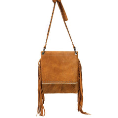 Genuine Leather Fringe Shoulder Crossbody Bag - Cowgirl Wear