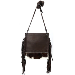 Genuine Leather Fringe Shoulder Crossbody Bag - Cowgirl Wear