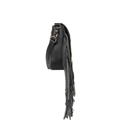 Montana West Genuine Leather Hair-On Collection Fringe Crossbody - Cowgirl Wear