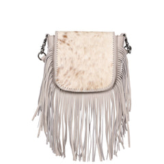 Montana West Genuine Leather Hair-On Collection Fringe Crossbody - Cowgirl Wear