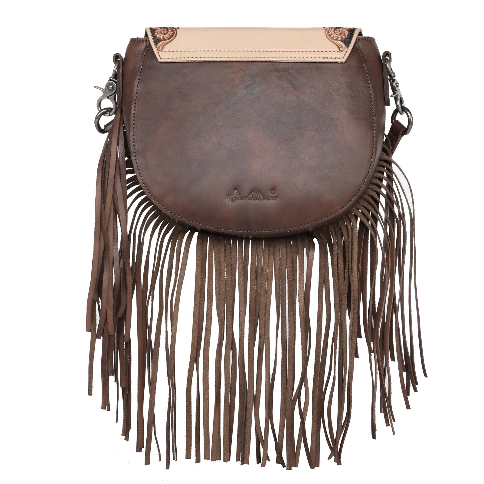 Buy Cowgirl Trendy Western Style Cowgirl Fringe Concealed Purse Conchos  Totes Country Women Handbag Shoulder Bags Wallet Set (1 Brown Set) at  Amazon.in