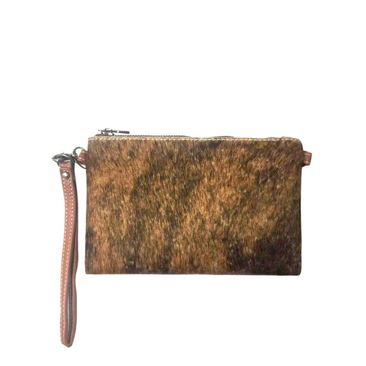 Montana West Hair-On Cowhide Leather Clutch/Crossbody - Cowgirl Wear