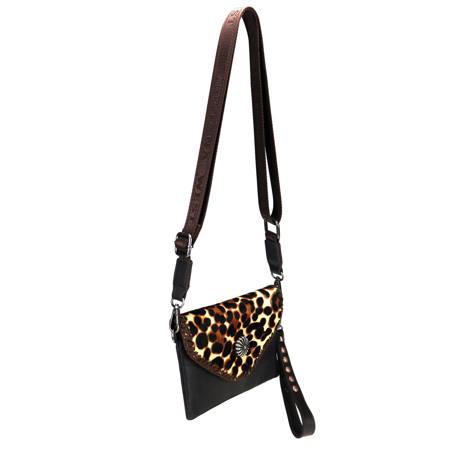 Montana West 100% Genuine Leather Hair-On Hide Collection Clutch/Crossbody - Cowgirl Wear