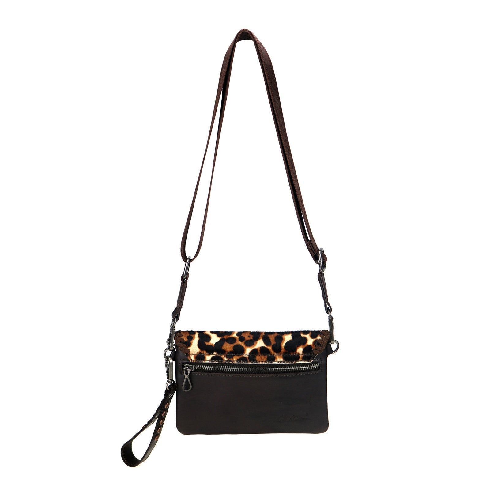 Montana West 100% Genuine Leather Hair-On Hide Collection Clutch/Crossbody - Cowgirl Wear