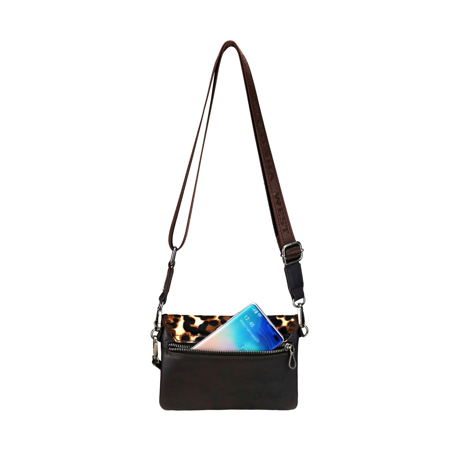 Montana West 100% Genuine Leather Hair-On Hide Collection Clutch/Crossbody - Cowgirl Wear