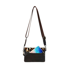 Montana West 100% Genuine Leather Hair-On Hide Collection Clutch/Crossbody - Cowgirl Wear