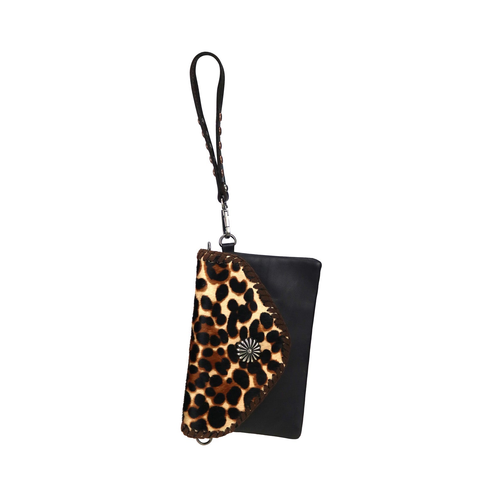 Montana West 100% Genuine Leather Hair-On Hide Collection Clutch/Crossbody - Cowgirl Wear