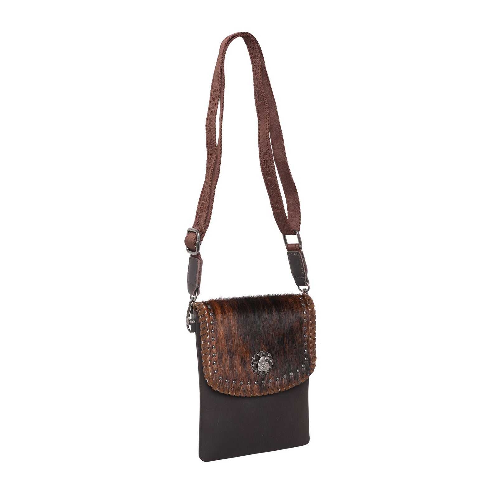 Montana West 100% Genuine Leather Hair-On Cowhide Collection Crossbody - Cowgirl Wear