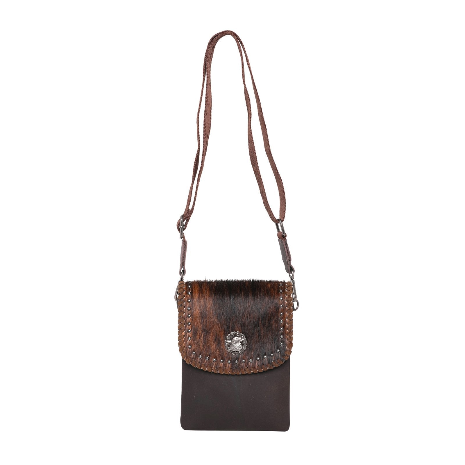 Montana West 100% Genuine Leather Hair-On Cowhide Collection Crossbody - Cowgirl Wear