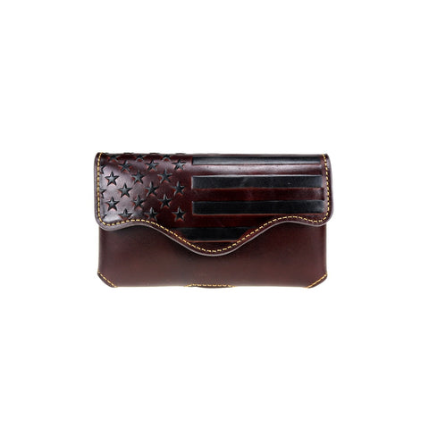 Montana West Genuine Leather Belt Loop Holster Cell Phone Case - Cowgirl Wear