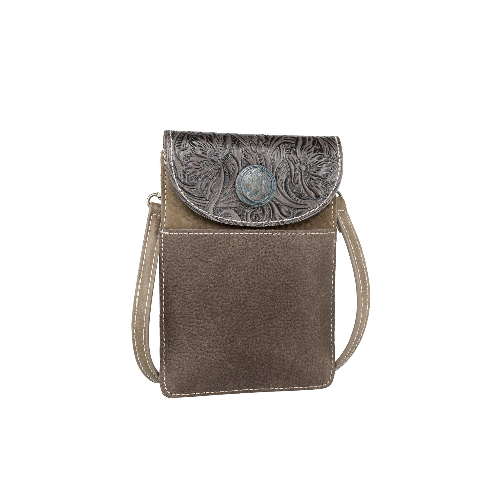 Buy Women's Brown Leather Hip Bag With Fringe Crossbody Online in India 