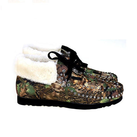 Montana West Western Camo Print Moccasins - Cowgirl Wear