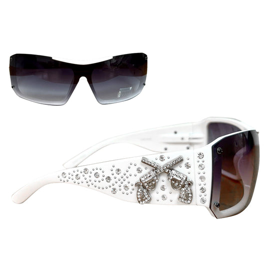 Montana West Double Pistol Sunglasses By Pairs - Cowgirl Wear