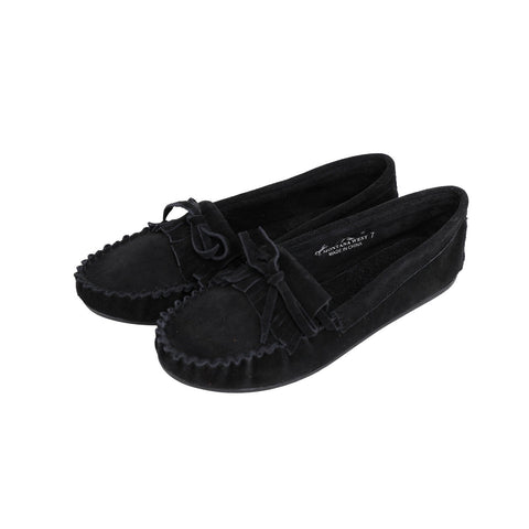 Leather Suede Moccasin Slipper - Cowgirl Wear