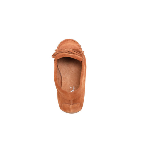 Leather Suede Moccasin Slipper - Cowgirl Wear