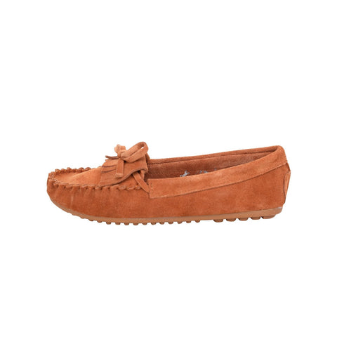 Leather Suede Moccasin Slipper - Cowgirl Wear