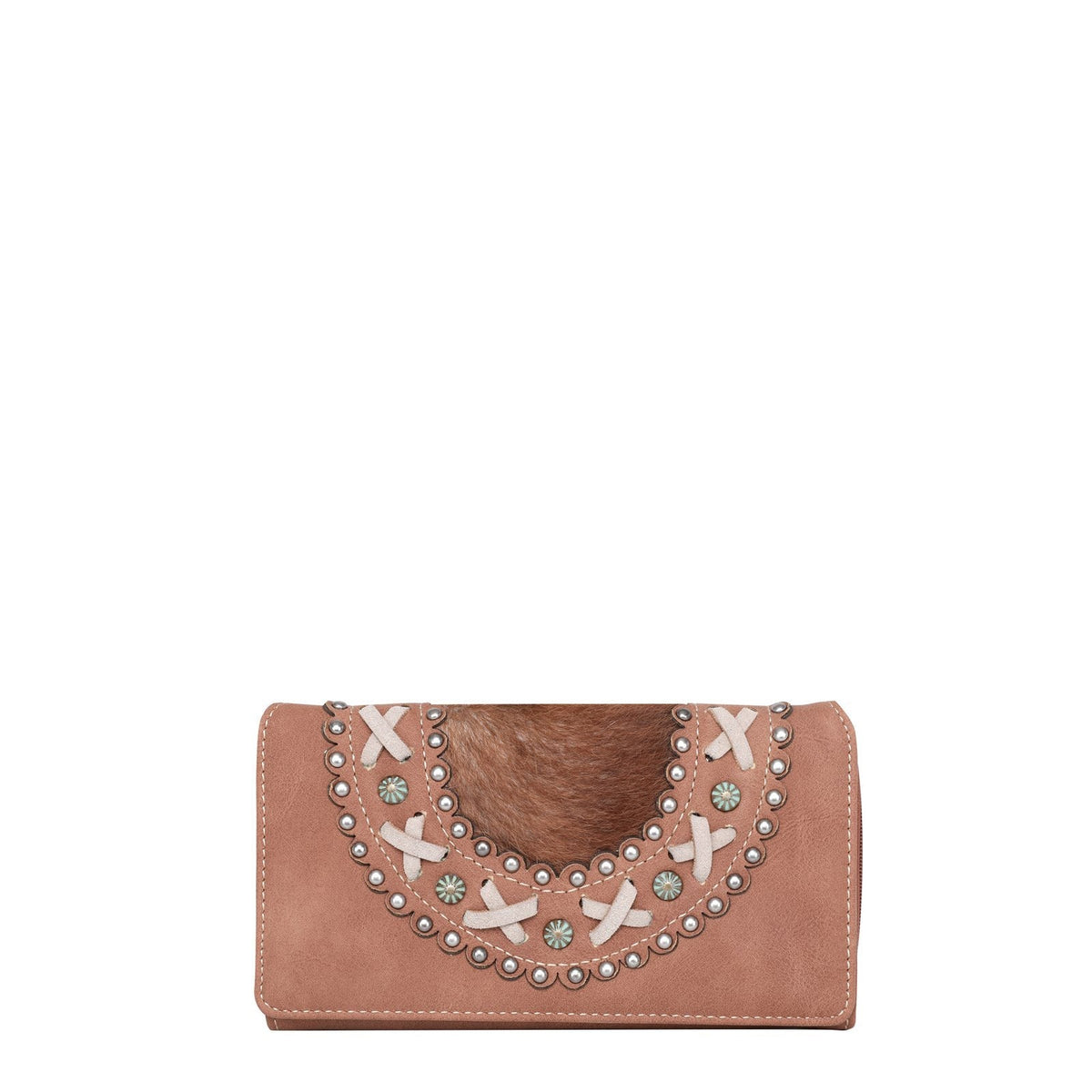 Trinity Ranch Hair-On Secretary Style Wallet - Cowgirl Wear