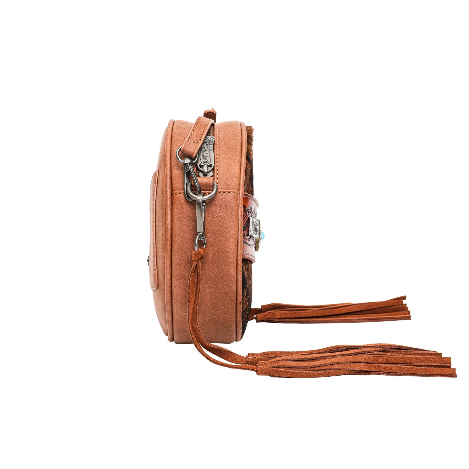 Trinity Ranch Hair On Cowhide Collection Circle Bag Crossbody/Clutch - Cowgirl Wear
