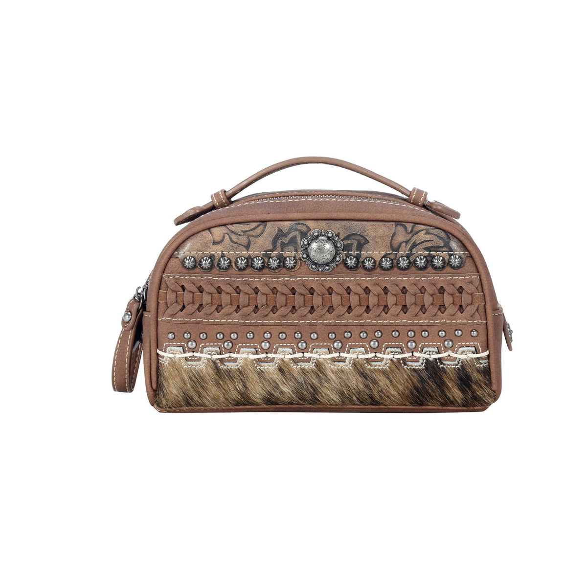 Trinity Ranch Hair On Cowhide Collection Travel Pouch - Cowgirl Wear