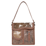 Trinity Ranch Hair-On Cowhide Saddle Shape Collection Concealed Carry Hobo