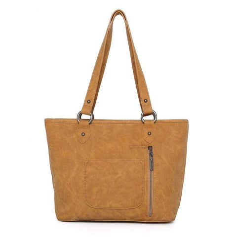 Wrangler Embroidered Floral Fringe Concealed Carry Tote - Cowgirl Wear