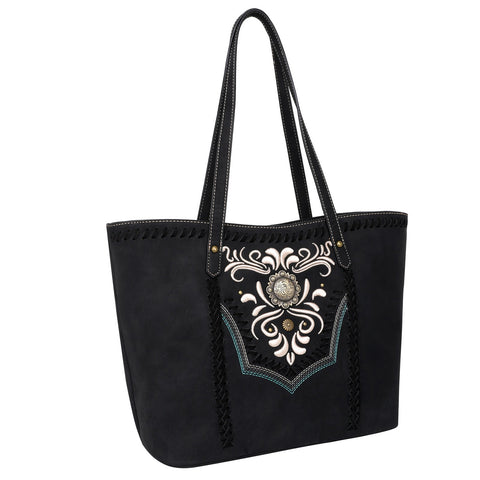 Wrangler Embroidered  Concealed Carry Tote - Cowgirl Wear