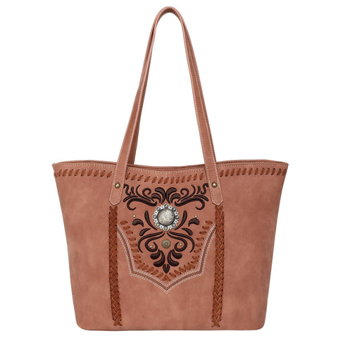 Wrangler Embroidered  Concealed Carry Tote - Cowgirl Wear