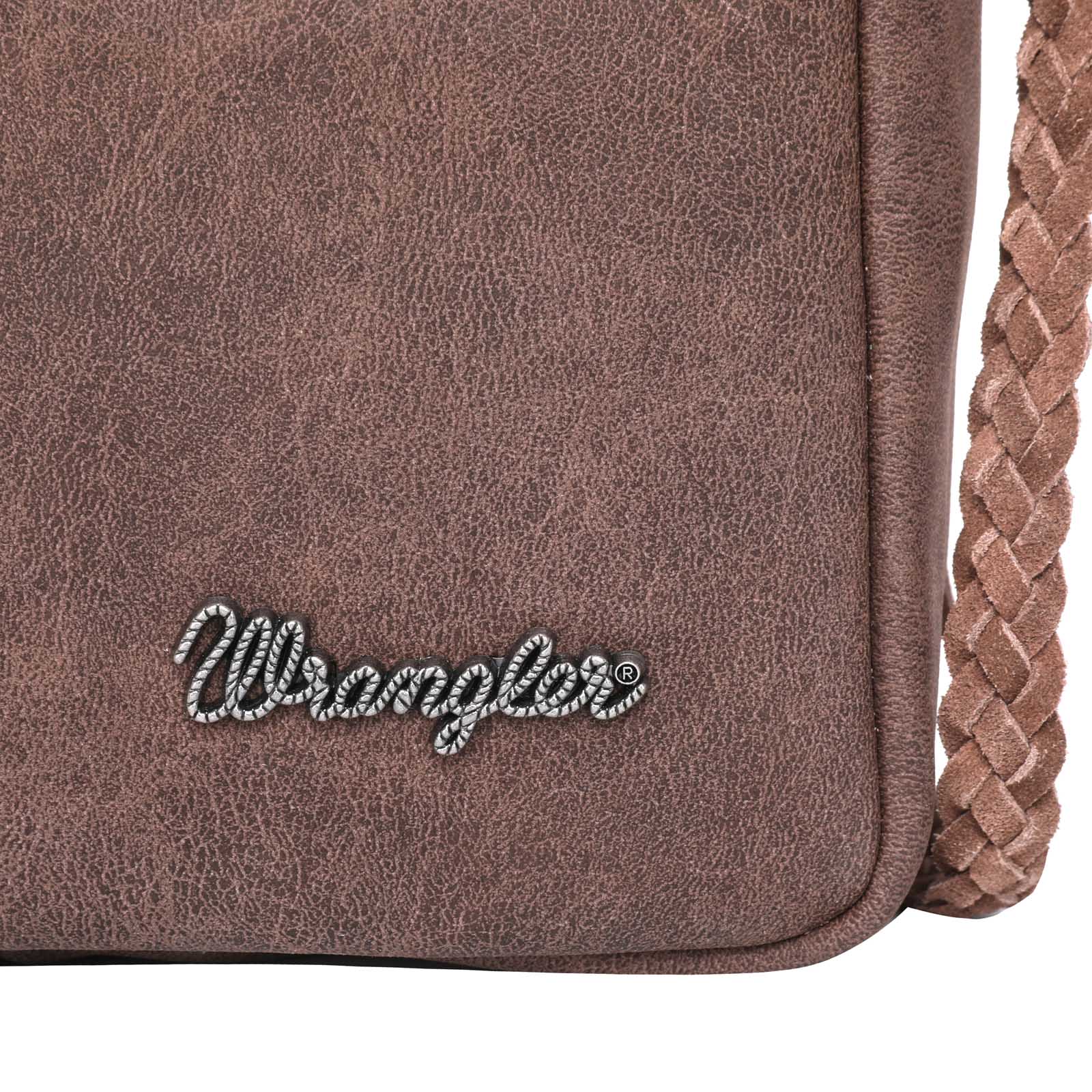 Wrangler Tiered Leather Fringe Crossbody - Cowgirl Wear