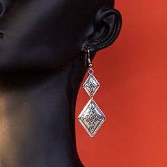 Wrangler Western Diamond Shape Dangling Earring - Cowgirl Wear