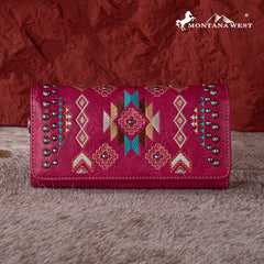 Montana West Embroidered Collection Wallet - Cowgirl Wear